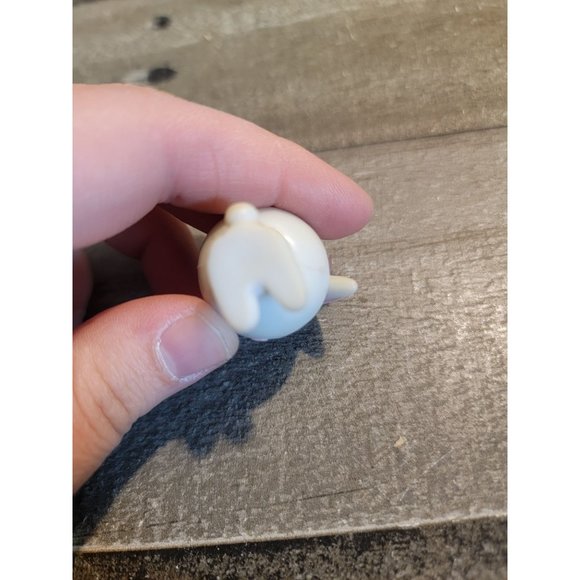 White bunny rabbit AS IS animal mini toy figure - Picture 4 of 4